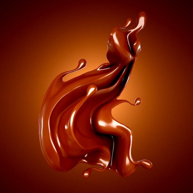 Splash of chocolate illustration