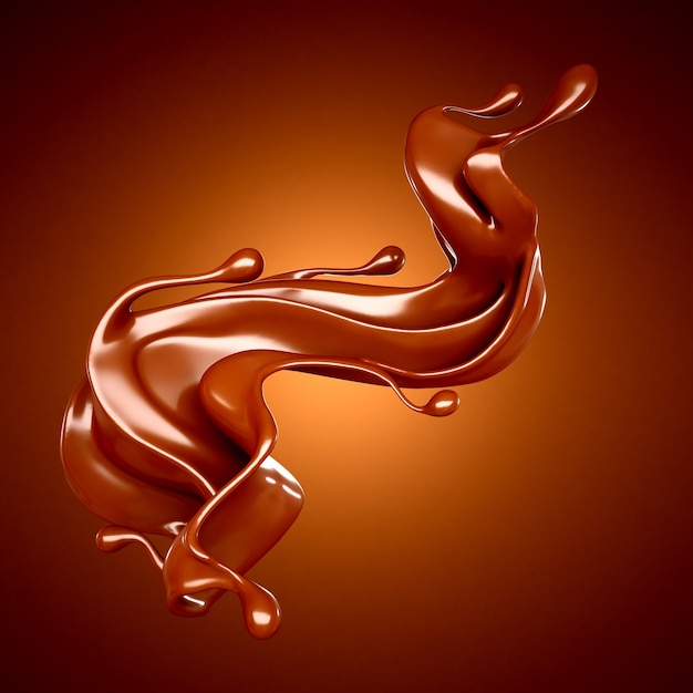 Splash of chocolate illustration