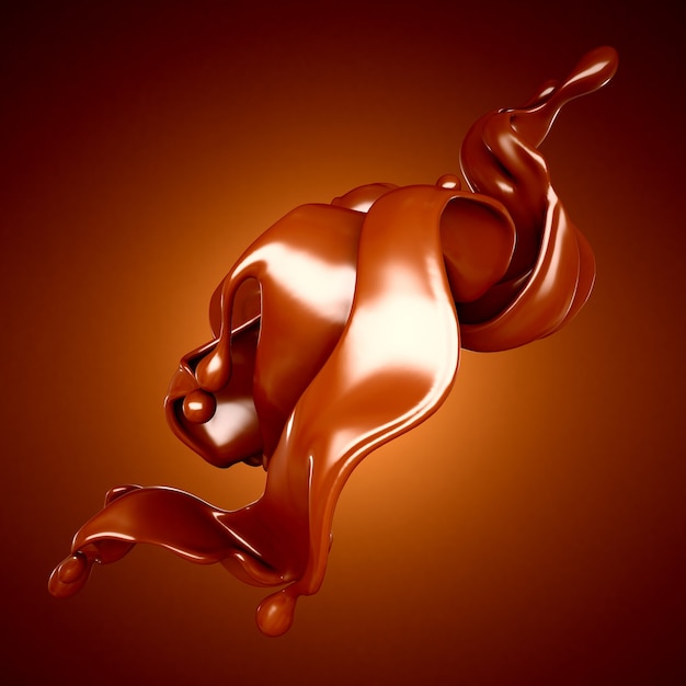 Splash of chocolate illustration