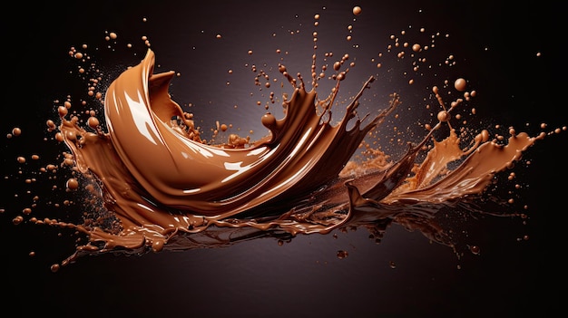 a splash of chocolate is created by the company