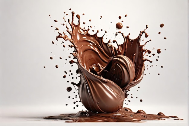 splash of chocolate