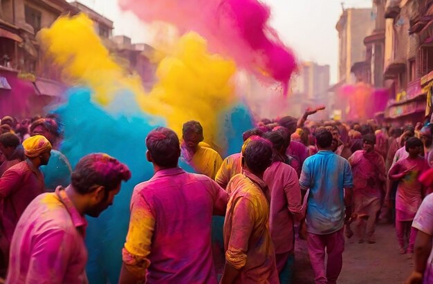 Splash of Colors Celebrating Holi