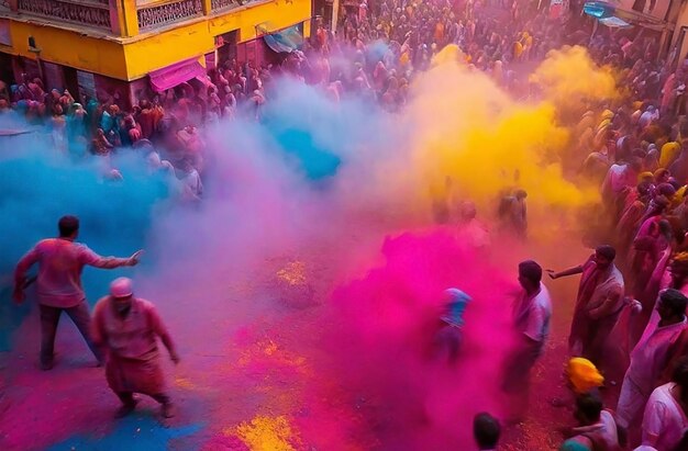 Splash of Colors Celebrating Holi