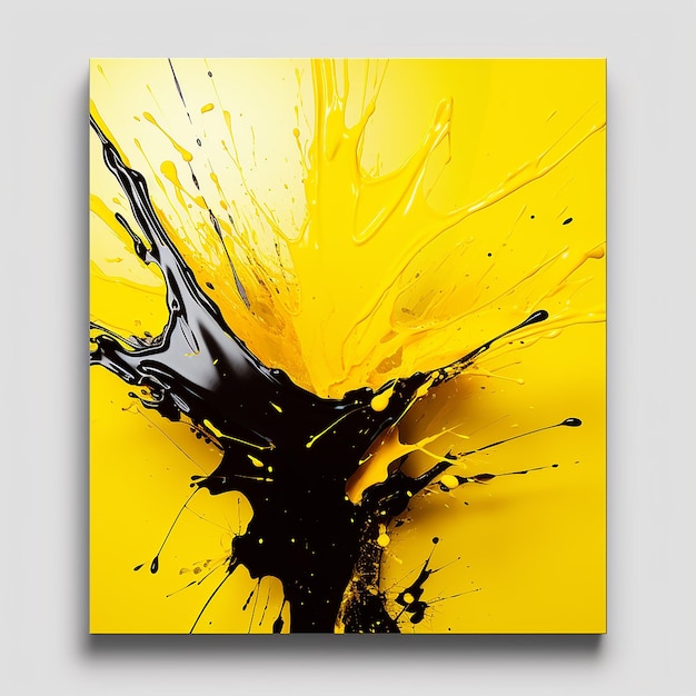 Splash frame with yellow background