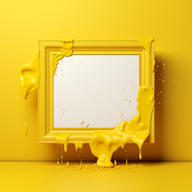 Splash frame with yellow background