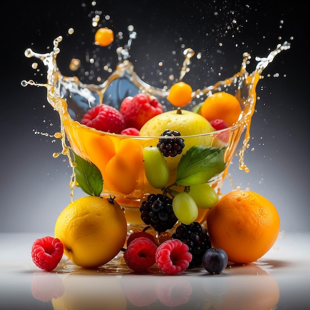 Splash of Fruit Background