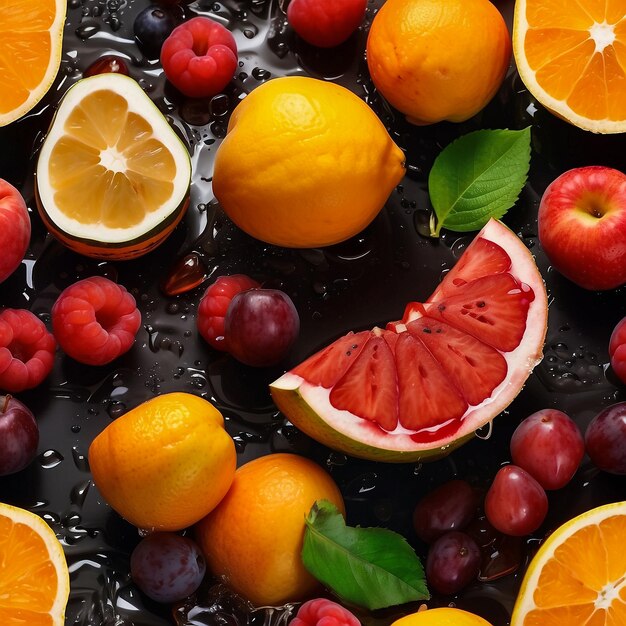 Splash of Fruit Background