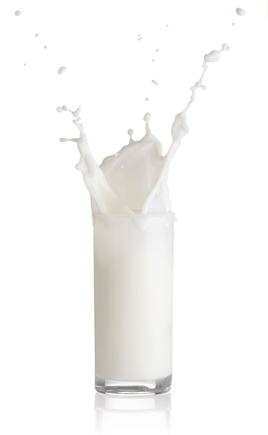 Splash in a glass of milk