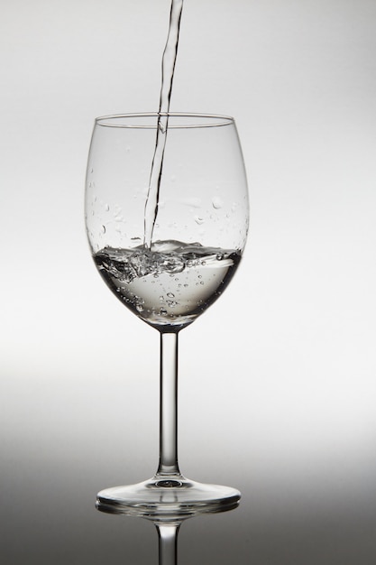 Splash in a glass of water