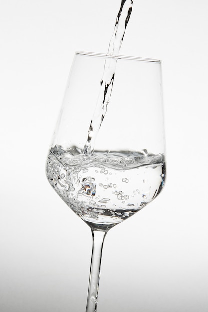 Splash in a glass of water