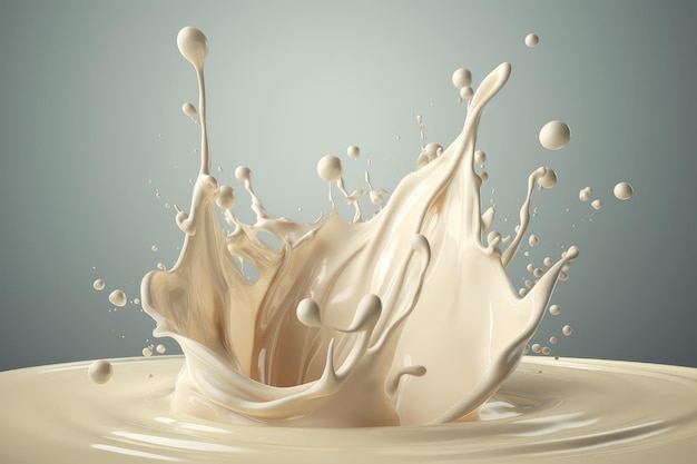 Splash of milk Generate Ai