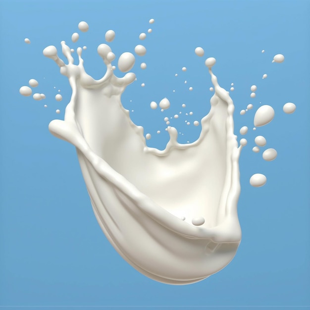 a splash of milk is being splashed with a splash of milk.