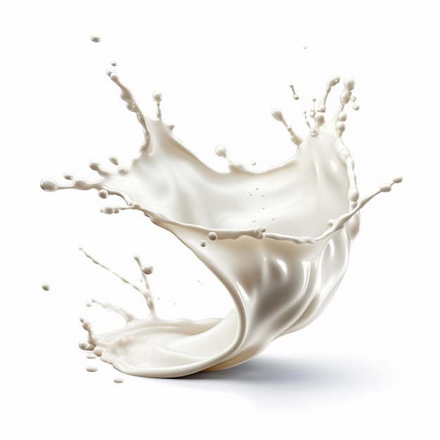 a splash of milk is shown from the splash.