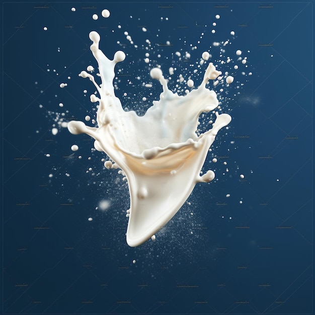 a splash of milk that has splashes of milk.
