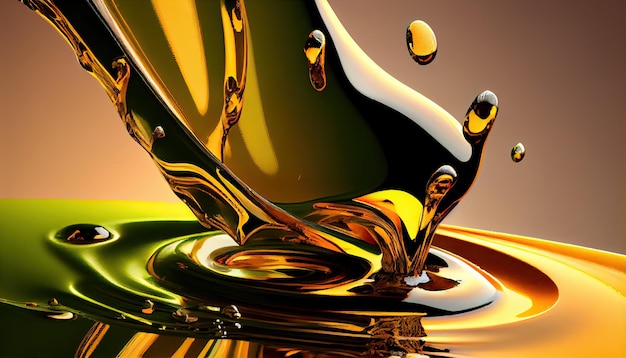 Photo splash of olive oil