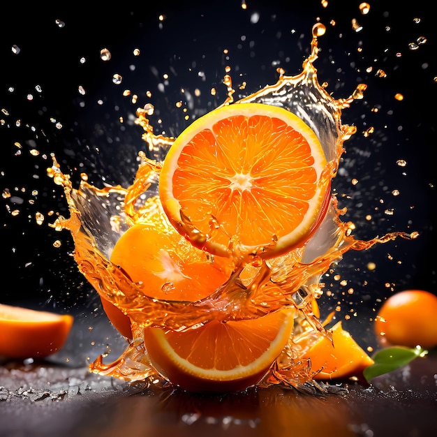 a splash of orange juice