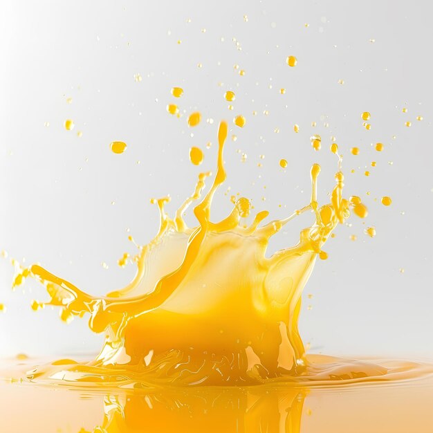 Photo a splash of orange juice