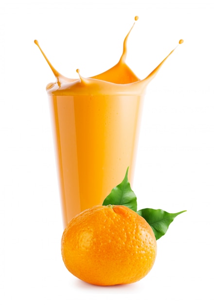 Splash in tangerine smoothie or yogurt