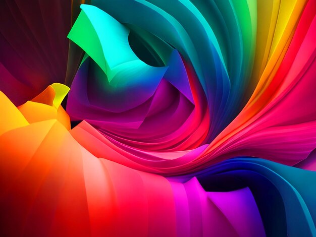 A Splash Of Various Colors Background Design