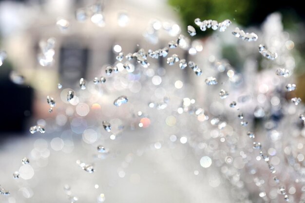 Splash of water in the fountain abstract image