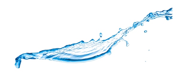 Splash of water on a white background isolated