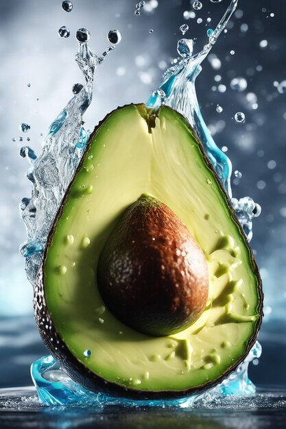 splashed Avocadocolored natural background