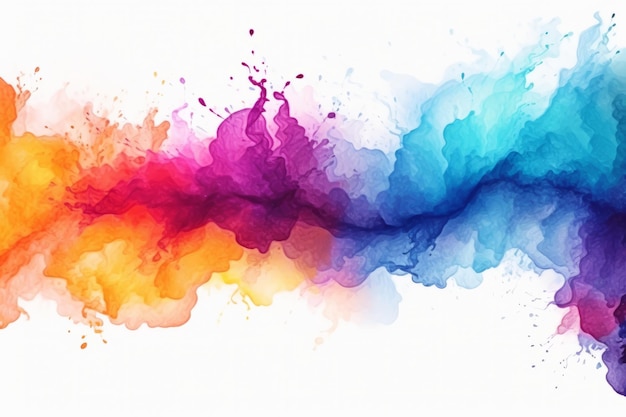 Splashes of Abstract Watercolor A Breathtaking Artistic Background