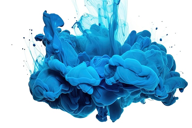 Photo splashes of dark indigo blue color