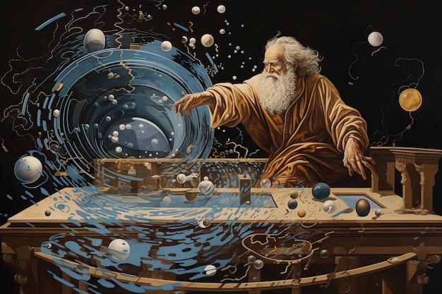 Splashes of Insight Archimedes' Eureka Moment in Digital Delight