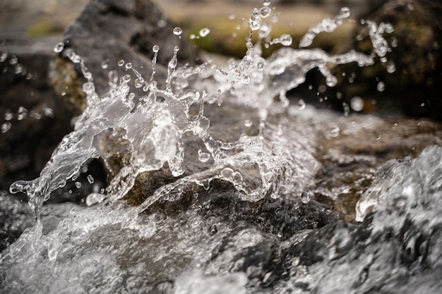 写真 川の水しぶき