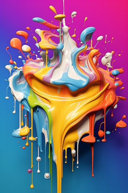 Splashes of paint