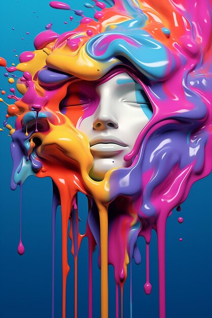 Splashes of paint