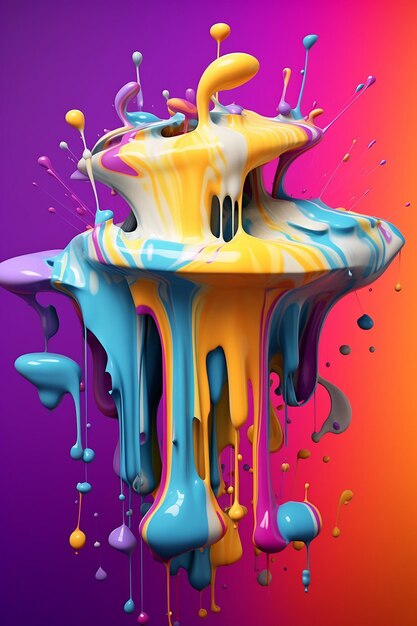 Splashes of paint