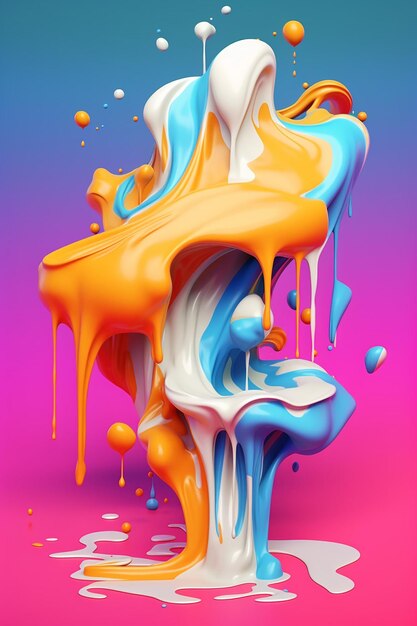 Splashes of paint