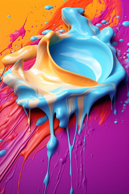 Splashes of paint