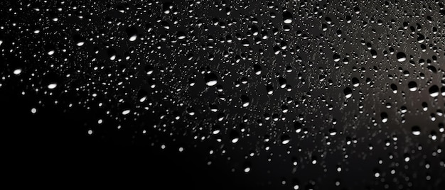 Photo splashes of water on a black background generative ai