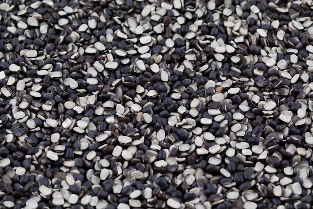 Split Black Lentil (Urad Dal) Filled in As Background