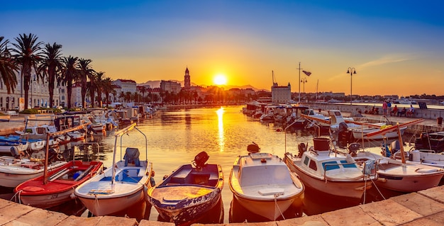 Split Croatia at sunrise