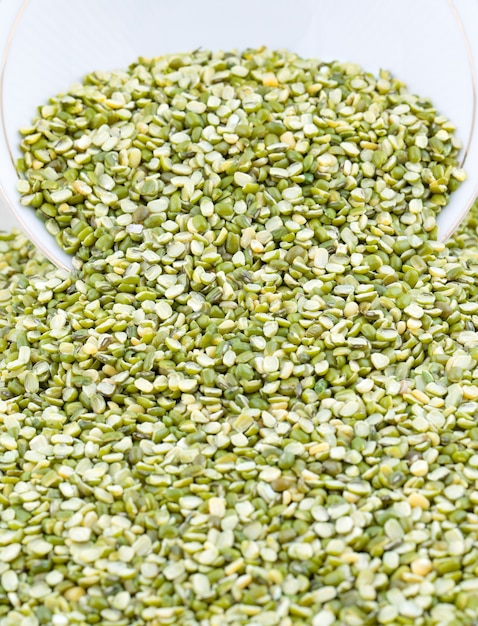 Photo split mung bean lentils