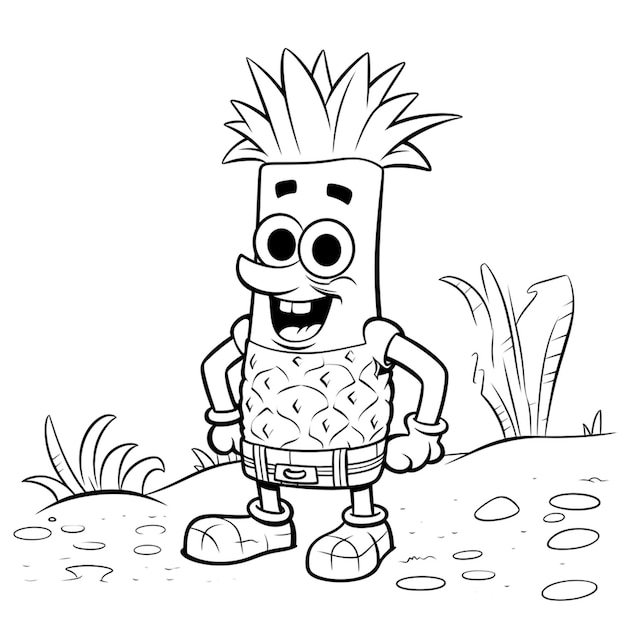 Photo sponge bob coloring page