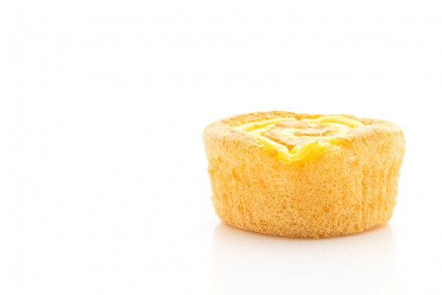 sponge cupcake with custard jam