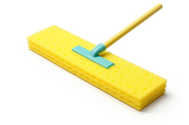 Foto sponge mop-ontwerp geïsoleerd op witte achtergrond