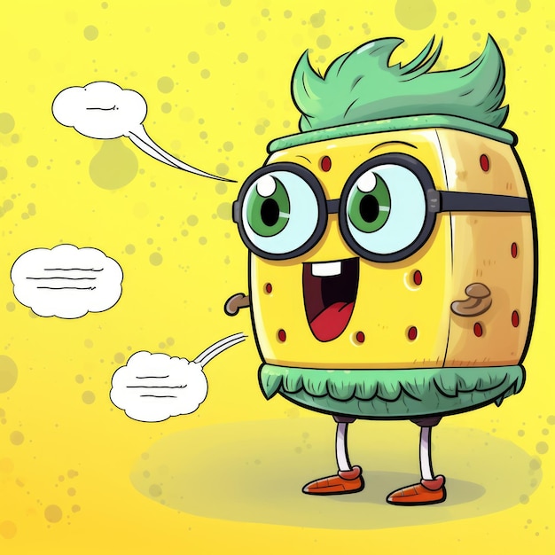 SpongeBob SquarePants cartoon character Generative AI