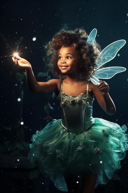 Spooktacular Fun Whimsical Halloween Costume for Little Black Girls