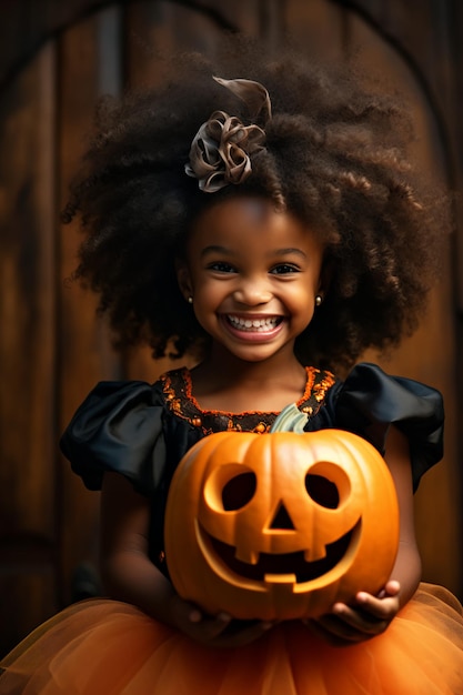 Spooktacular Fun Whimsical Halloween Costume for Little Black Girls