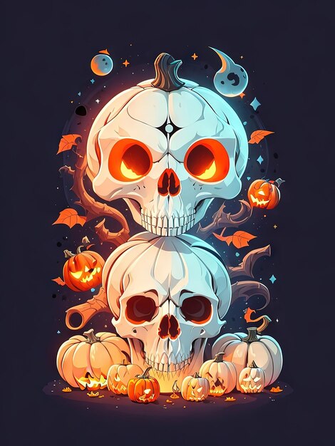 Premium Photo  Spooktacular halloween a night of chills and thrills