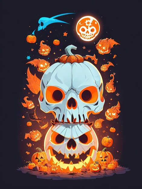 Premium Photo  Spooktacular halloween a night of chills and thrills