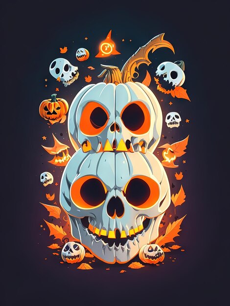 Premium AI Image  Spooktacular Halloween A Night of Chills and Thrills