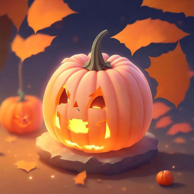 Spooktacular Pumpkin 소름 끼치는 귀엽고 재미있는 할로윈 축하 벡터 디자인