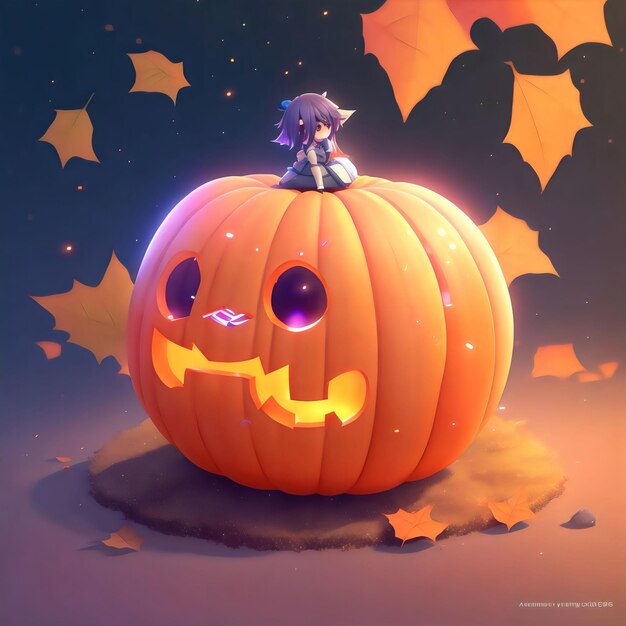 Spooktacular Pumpkin 소름 끼치는 귀엽고 재미있는 할로윈 축하 벡터 디자인